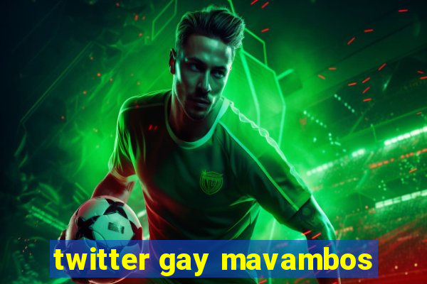 twitter gay mavambos